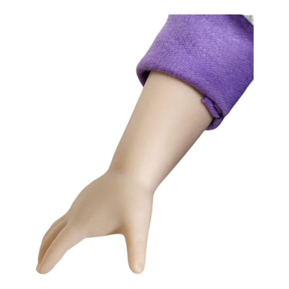 Fibre-Craft Vinyl Doll 18" Brunette Sleepy Eyes Vintage 90s Collectible - Picture 13 of 16